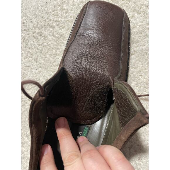 Avventura Derby Loafers Square Toe 9 M Suede Lace Up Shoes Brown Handmade Spain - Picture 7 of 14